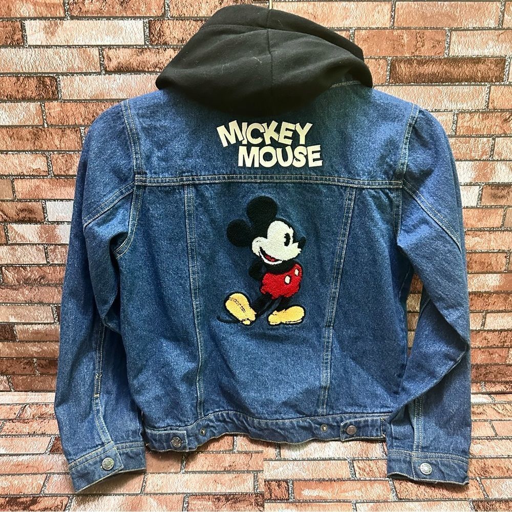 Disney Unisex Hooded Jean Jacket size L